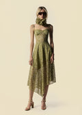 MIDI CORSET DRESS WITH STRAPS BOSQUE