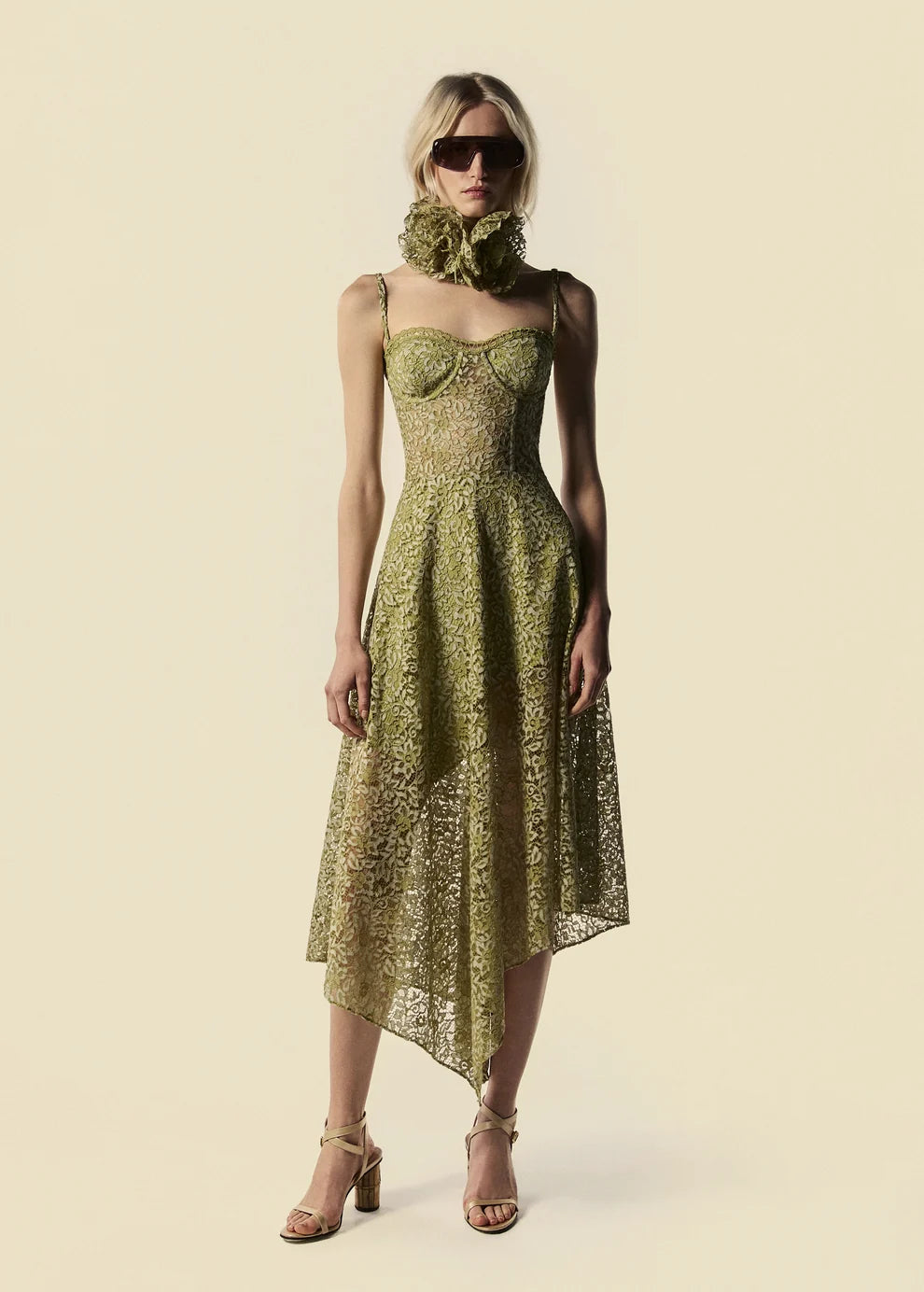 MIDI CORSET DRESS WITH STRAPS BOSQUE
